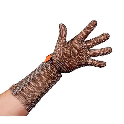 guanto inox 5 dita manica 15cm