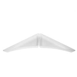 coppia vassoio triangolare arrotondato 80x58x4cm