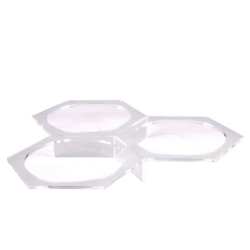 salad dishes hex 3 per 15lt trasparente h40mm