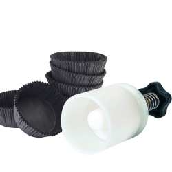 kit meat cake pirottini nero diam6cm