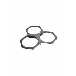 salad dishes hex 3 per 15lt nero h40mm