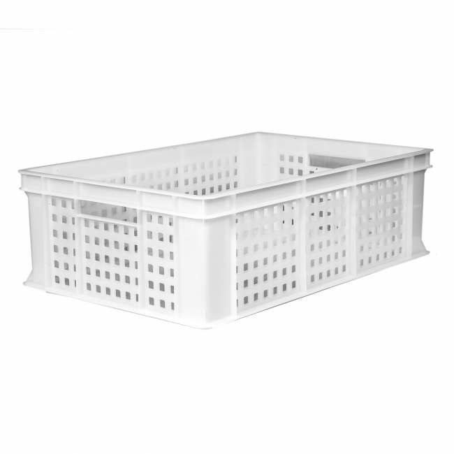 cassetta forata bianca 60x40cm h19cm 45lt